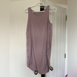 Lilac dress with button detail XS